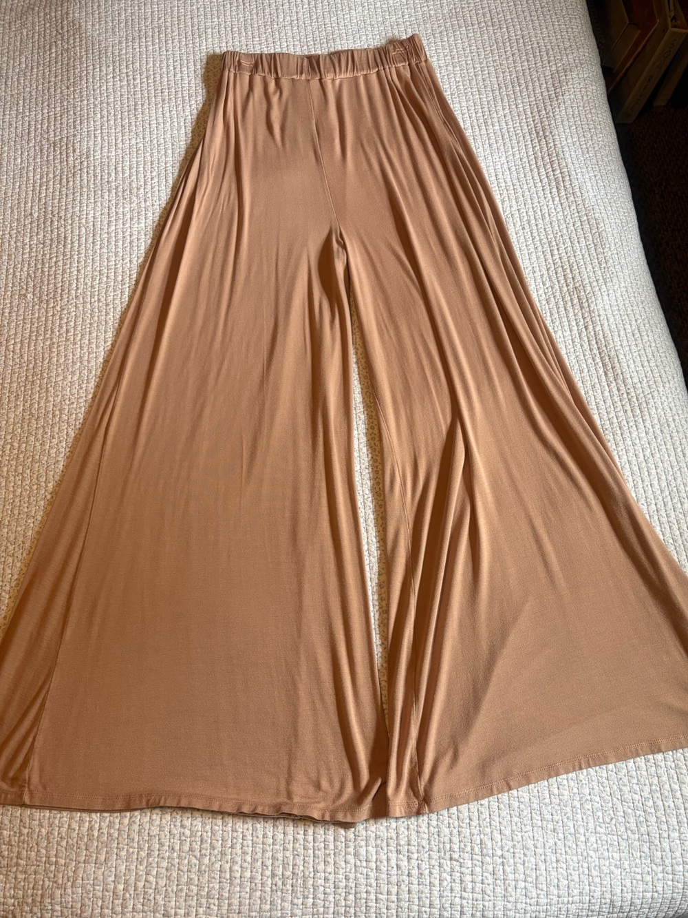 ASOS Design Wide Leg Camel Palozzo Pants